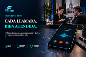 crear un agente de voz con ia que atienda tus llamadas 24 horas