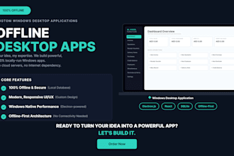 develop a fully offline electron desktop app with no internet required