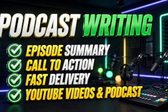 write SEO optimized podcast show notes