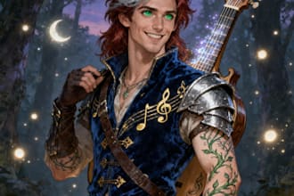 make a amazing dnd party d and d character for you