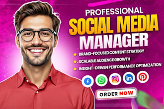 be your professional social media manager and contentcreator