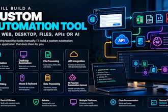 build a custom automation tool for web, desktop or ai