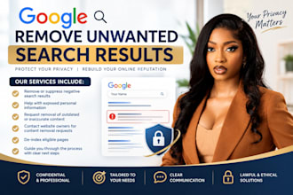 remove or suppress negative personal information from google search
