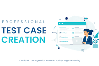 create detailed test cases and test scenarios for your software