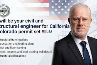 be your civil and structural engineer for california and colorado permit set
