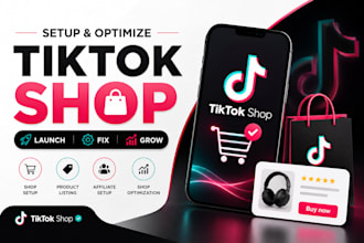 setup tik tok shop fix tiktok dropshipping tiktok shop marketing tiktok shop ads