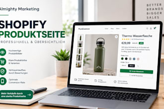 erstellen und optimieren sie ihre shopify produktseite, um den umsatz zu steiger