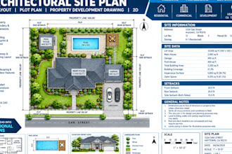 site plan plot plan property development drawing georgia kansas permit plan