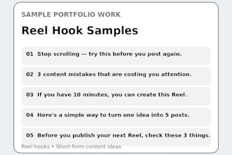 write engaging instagram captions and reel hooks