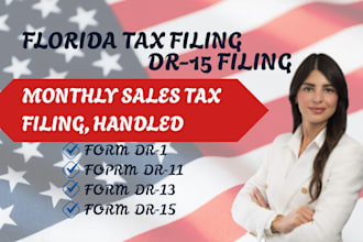 file your florida DR 15 sales tax return monthly or quarterly