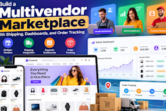 build a multivendor marketplace with shipping, dashboards, and order tracking