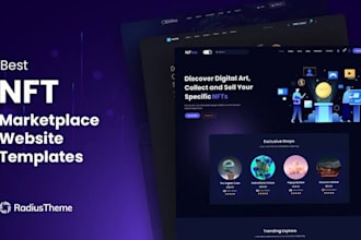 design and develop nft landing page and website, nft marketplace