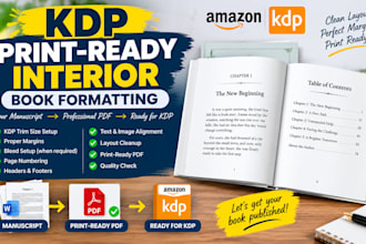 make your book interior print ready PDF for KDP