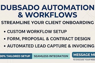 setup dubsado automation and client onboarding workflow