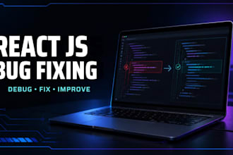 fix react js bugs and errors in your web application