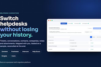 migrate your helpdesk data between zendesk, freshdesk, intercom and more