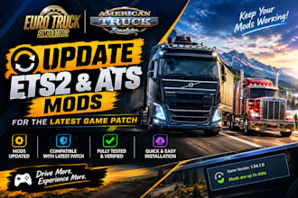 update ets2 ats mods for the latest game patch
