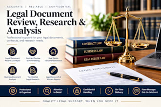 provide professional legal document review and research