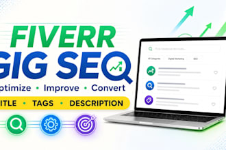 optimize your fiverr gig with SEO keywords, tags and description