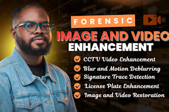 do forensic image, video, cctv deblurring, plate enhancement and analysis
