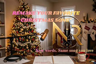 sing and remake old christmas song festival, female singer