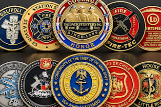 design a custom 3d coin, crypto token, medal, or collectible coin