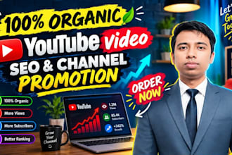 do organic youtube video SEO, promotion and channel growth