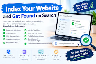 index your website pages on engines and fix indexing