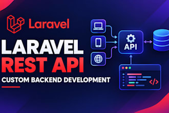 a custom laravel rest API for your web application