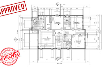 review, sign and seal architectural drafting permit drawings for ca, tx, ga, co