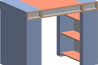 design and develop re board structures including furniture and advertising walls