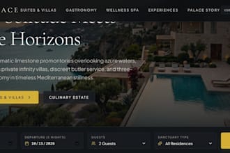 design a luxury hotel booking website