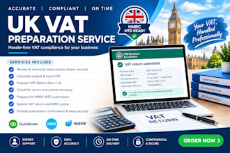 prepare and file uk vat return under mtd in xero or quickbooks