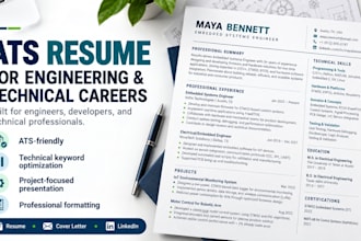 write an ats resume for engineering and technical jobs