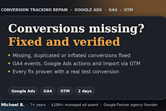 fix your google ads conversion tracking and ga4 events