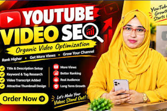 do youtube video SEO with title,description and tags