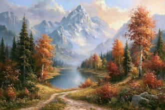 landscape oil painting art