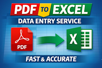 convert PDF to excel