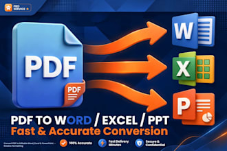 convert pdf to word excel and do ocr data entry