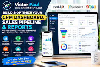 optimize your CRM sales pipeline, dashboard and reports
