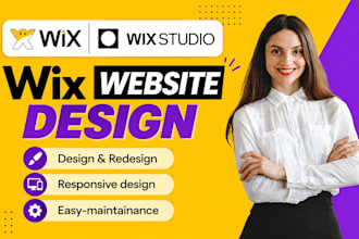 wix website design, wix website redesign, and wix studio website design