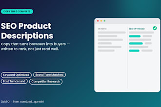 write SEO optimized product descriptions for your online store