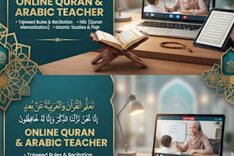 be your online quran tutor arabic and islamic studies teacher
