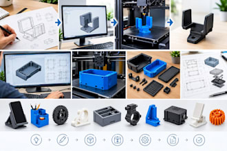 design 3d printable products, parts and prototypes
