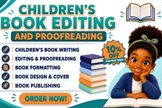 be your children book editor, proofread kids books and format kids picture books