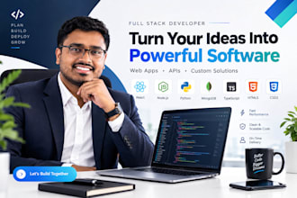 full stack software developer ai integration erp CRM lms saas software web app