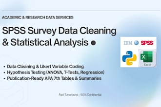 clean code and analyze survey data in spss with apa tables