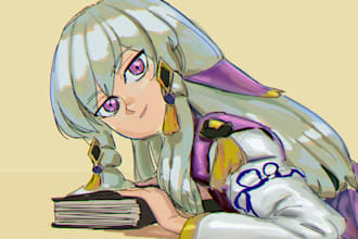 draw an anime character, fanart or oc