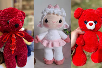 custom handcrafted animal personalized animal plush toy, handmade plushie