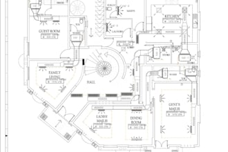 use revit for house mep drawing, building mechanical plan, hvac load calculation